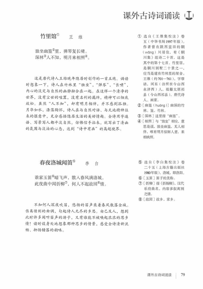 課外閱讀_春夜洛城聞笛